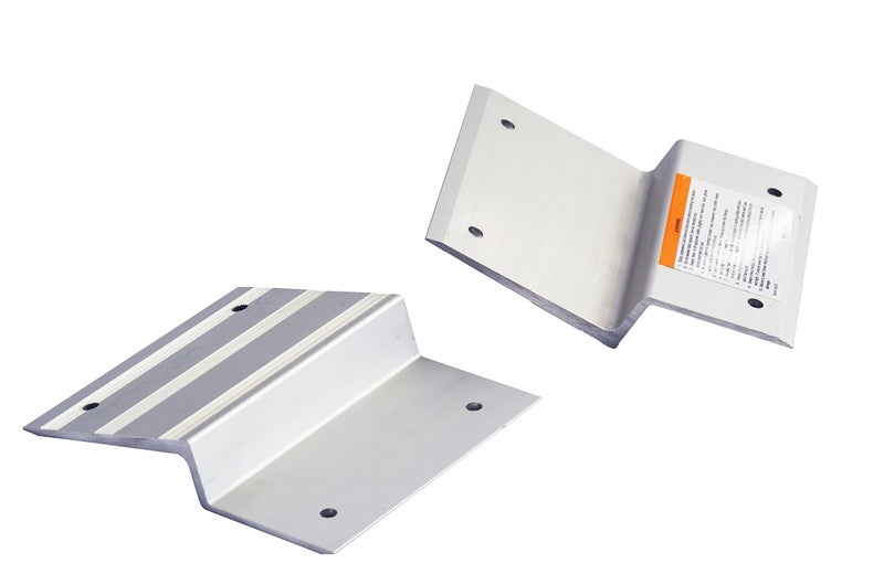 MaxxHaul 80439 Aluminum Ramp Top Kit â€“ 8" Ramp Ends for 2"x8" Boards, 1400 lb Capacity, Non-Skid Surface, Tailgate Pads â€“ Utility Ramps for Loading Trailers, Trucks, Sheds & More - Image 2